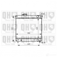 Радиатор охлаждения двигателя QUINTON HAZELL Suzuki Vitara (FT, GT, ET) 2 1988 – 2005 5050438134926 Q O1A3 qer2503