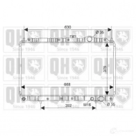 Радиатор охлаждения двигателя QUINTON HAZELL qer1205 Mitsubishi Lancer 7 (CB, CD, CC) 1993 – 1996 5016593369689 H YUZK