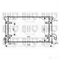 Радиатор охлаждения двигателя QUINTON HAZELL 01P6R N qer1662 5016593551619 Seat Toledo (1L) 1 1991 – 1998