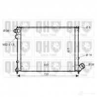 Радиатор охлаждения двигателя QUINTON HAZELL qer1533 M2 94T 5016593397729 Peugeot 406 1 (8B, E, C) 1995 – 2005