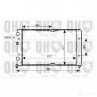 Радиатор охлаждения двигателя QUINTON HAZELL Volkswagen Polo (6V5) 3 Универсал 1.4 60 л.с. 1997 – 2001 5050438008654 qer2353 H ASUD1A
