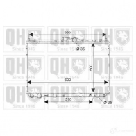 Радиатор охлаждения двигателя QUINTON HAZELL 5016593552654 qer1770 O RNQGLW Mitsubishi Pajero 2 (V3, V2, V4) Внедорожник 2.8 TD (V46W. V26W) 125 л.с. 1994 – 1999