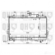 Радиатор охлаждения двигателя QUINTON HAZELL 5050438007091 qer2197 670807 HU 2A5