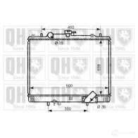 Радиатор охлаждения двигателя QUINTON HAZELL 5050438134230 Mitsubishi L200 3 (K6, K7) 1996 – 2005 1U HZ0O qer2434