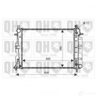 Радиатор охлаждения двигателя QUINTON HAZELL 670915 qer2305 THRA MT 5050438008173