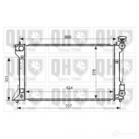 Радиатор охлаждения двигателя QUINTON HAZELL 8BLNK 1 5050438135091 671130 qer2520