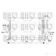 Радиатор охлаждения двигателя QUINTON HAZELL N ETR8 Citroen Xantia 5016593397484 qer1509