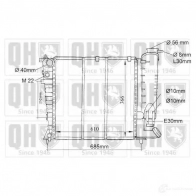 Радиатор охлаждения двигателя QUINTON HAZELL qer1055 6W OYB7 Peugeot 306 1 (7A, 7C, N3, N5) Хэтчбек 2.0 S16 152 л.с. 1993 – 2001 5016593368354