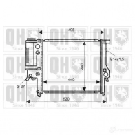 Радиатор охлаждения двигателя QUINTON HAZELL 6F 6OU2B qer2126 5050438006384 670737