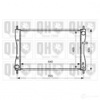 Радиатор охлаждения двигателя QUINTON HAZELL T 8IUX63 5050438134278 Mitsubishi Colt 6 (Z3, Z2) Хэтчбек 1.5 DI D 68 л.с. 2004 – 2012 qer2438