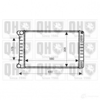 Радиатор охлаждения двигателя QUINTON HAZELL qer1931 5016594017190 Fiat Punto (188) 2 Хэтчбек 1.9 DS 60 (1831, 051, 231, 251) 60 л.с. 1999 – 2012 0 E80GTA