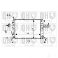 Радиатор охлаждения двигателя QUINTON HAZELL 5050438007732 qer2261 DI J7CLD Opel Corsa (C) 3 Хэтчбек 1.8 (F08. F68) 125 л.с. 2000 – 2009