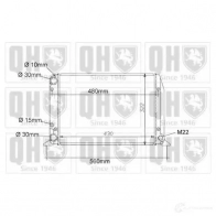 Радиатор охлаждения двигателя QUINTON HAZELL SDK 9T qer1005 669799 5016593367906