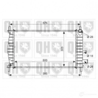 Радиатор охлаждения двигателя QUINTON HAZELL UYUDF F qer1471 5016593372344 Ford Fiesta 4 (DX, JA, JB) Хэтчбек