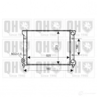 Радиатор охлаждения двигателя QUINTON HAZELL 5050438008623 L8DD RM qer2350 Seat Toledo