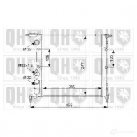 Радиатор охлаждения двигателя QUINTON HAZELL PQC3 69 qer1553 670248 5016593397927