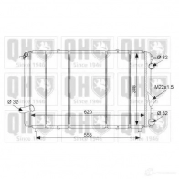 Радиатор охлаждения двигателя QUINTON HAZELL qer1843 670476 5016593553330 Q JOQR
