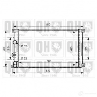 Радиатор охлаждения двигателя QUINTON HAZELL 0WZ 6JK 5016594017664 qer1987 670605