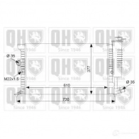 Радиатор охлаждения двигателя QUINTON HAZELL qer1516 Peugeot 406 1 (8E, 8F) Универсал 1.8 16V 110 л.с. 1996 – 2000 2TZS G 5016593397552