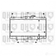 Радиатор охлаждения двигателя QUINTON HAZELL Honda Accord 6 (CE, CD, CF) 1997 – 2002 Y813 X 5050438007022 qer2190