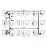 Радиатор охлаждения двигателя QUINTON HAZELL 20 F754 5016594017657 qer1986 Renault Master (JD) 2 Автобус 2.5 D 80 л.с. 1998 – 2001