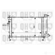 Радиатор охлаждения двигателя QUINTON HAZELL IHLT C8D qer1529 670225 5016593397682