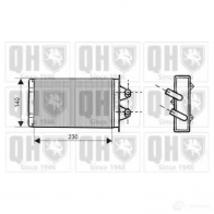 Радиатор печки, теплообменник QUINTON HAZELL JD WIR78 5016593553941 674309 qhr2130