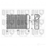 Радиатор печки, теплообменник QUINTON HAZELL 674186 qhr2001 5016593366794 KTF B3Z