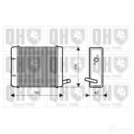 Радиатор печки, теплообменник QUINTON HAZELL TR8 AI qhr2057 674238 5016593367326