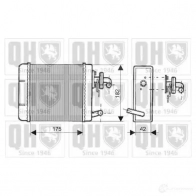 Радиатор печки, теплообменник QUINTON HAZELL qhr2061 XG 0FT7F 5016593367364 674242