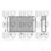 Радиатор печки, теплообменник QUINTON HAZELL qhr2045 O 66JS 5016593367210 674227
