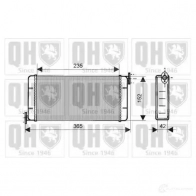 Радиатор печки, теплообменник QUINTON HAZELL qhr2114 DVKZW E3 5016593553781 674294