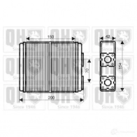 Радиатор печки, теплообменник QUINTON HAZELL L UVDO qhr2140 5016594018111 Opel Frontera (A) 1 Кроссовер 2.3 TD (5JMWL4) 100 л.с. 1992 – 1998