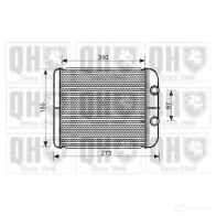 Радиатор печки, теплообменник QUINTON HAZELL Renault Espace 4 (JK0) 2002 – 2014 5050438135572 qhr2221 P 2379EW