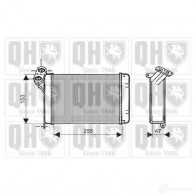 Радиатор печки, теплообменник QUINTON HAZELL 5016593367524 UN9B P 674259 qhr2078