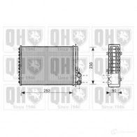 Радиатор печки, теплообменник QUINTON HAZELL 5016593553866 Renault Espace (JS63) 2 Минивэн 2.1 TD (J63E) 90 л.с. 1994 – 1996 FWDVZ N qhr2122