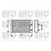 Радиатор печки, теплообменник QUINTON HAZELL 674337 qhr2158 XYCCRW J 5050438005790