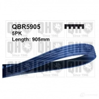 Приводной ремень, поликлиновой QUINTON HAZELL 5 PK902 Mitsubishi Lancer 9 (CS) 2001 – 2007 qbr5905 5PK903