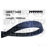 Приводной ремень, поликлиновой QUINTON HAZELL qbr71400 7PK1 397 Chrysler Voyager 3 (GS) Минивэн 2.5 TDiC AWD 116 л.с. 1995 – 2001 7PK1398