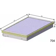 Салонный фильтр MISFAT 435 KVU HB127 3399195 JB7AO