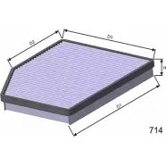 Салонный фильтр MISFAT 3399338 0COI5D N WUIU HB241