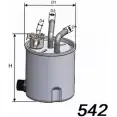 Топливный фильтр MISFAT 3399529 7K STAN M330 NDT6W