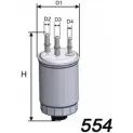 Топливный фильтр MISFAT M528 A7SWB0 7 3399588 AT02B