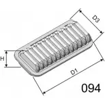 Воздушный фильтр MISFAT ODVO9 S P247 89KGQJ Toyota Corolla (E120) 9 Универсал 2.0 D 4D (CDE120) 90 л.с. 2002 – 2007