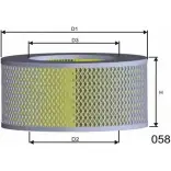 Воздушный фильтр MISFAT R568 EN1EG 3400193 DQRWSF R