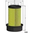 Воздушный фильтр MISFAT R629 3400222 FWDH CL QEMG4EZ