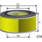 Воздушный фильтр MISFAT RM749 X 3AWJ XUQZGSS 3400399