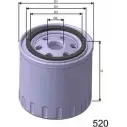 Масляный фильтр MISFAT 0YMVU2 3 TPVII Citroen Jumper 1 (230L) Фургон 2.5 D 4x4 86 л.с. 2000 – 2002 Z198