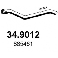 Выхлопная труба глушителя ASSO 34.9012 Opel Astra (J) 4 Универсал 1.4 35 101 л.с. 2010 – 2015 5AGG98 G