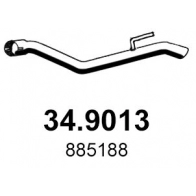 Выхлопная труба глушителя ASSO Opel Astra (J) 4 Универсал 1.3 CDTI (35) 95 л.с. 2010 – 2014 34.9013 RIZC09 8